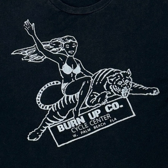 NEXT LEVEL Black Burn Up Co. Cycle Center S/S Shirt - Picture 4 of 4
